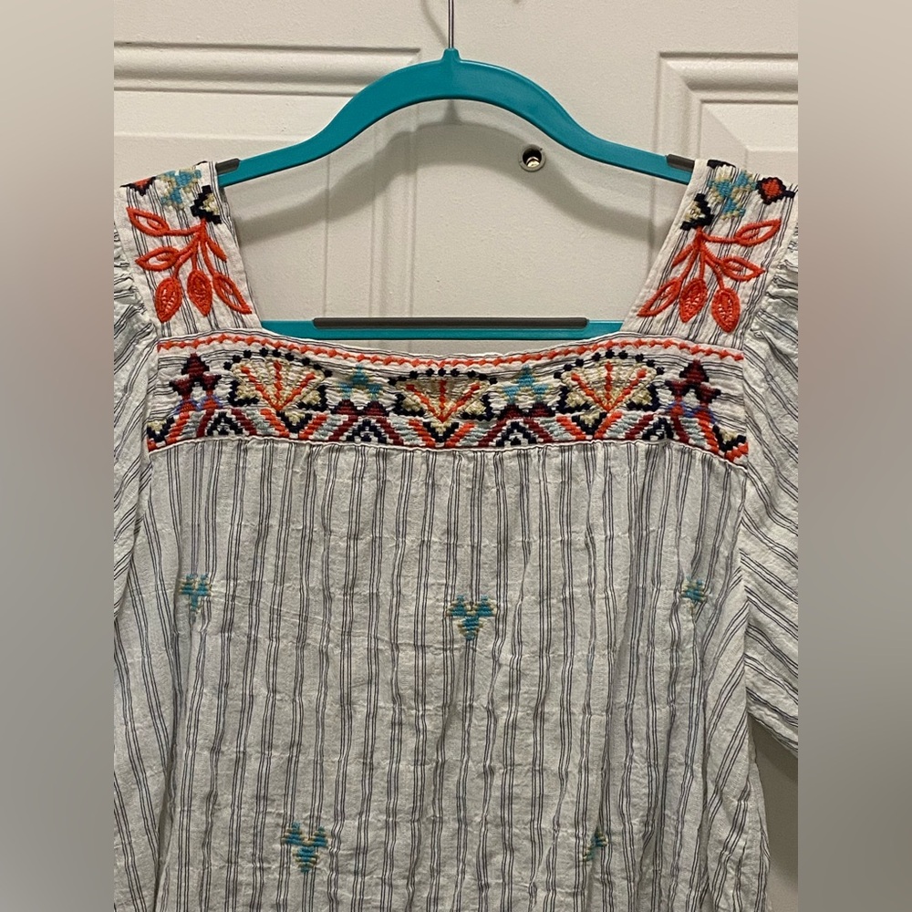 Johnny Was Workshop Peasant Top - Picture 12 of 14